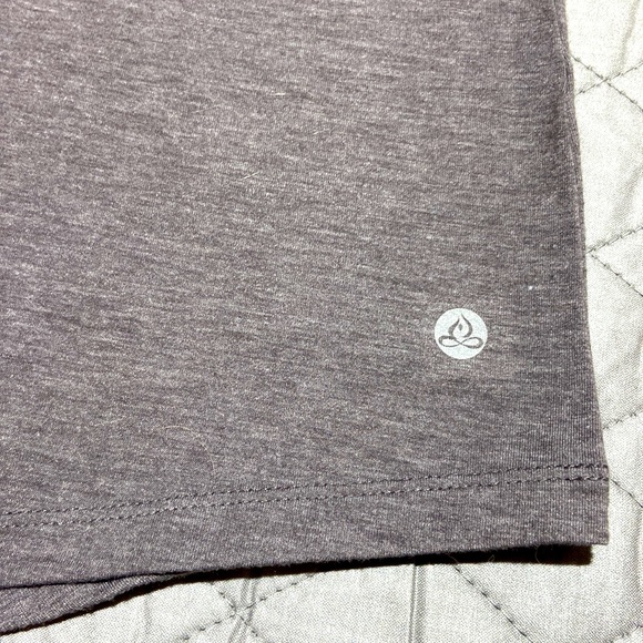 Apana Tank Top. Cross Cross Back Detail. Size Large. Dark Heather Gray. - Picture 5 of 7